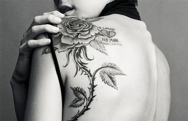Floral Shoulder Tattoo Designs for Women - wide 3